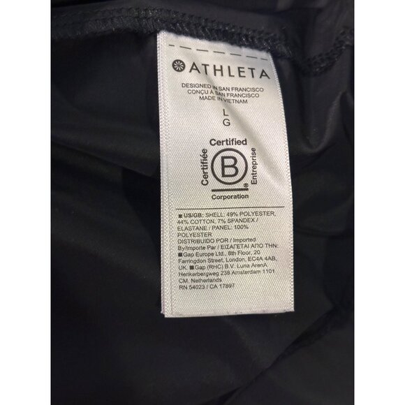 Athleta Womens Black Long Sleeve Drawstring Waist Tunic Top L - Picture 12 of 14